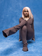 SEAMLESS PANTS ( CHOCOLATE BROWN)
