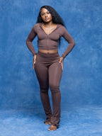 SEAMLESS PANTS ( CHOCOLATE BROWN)