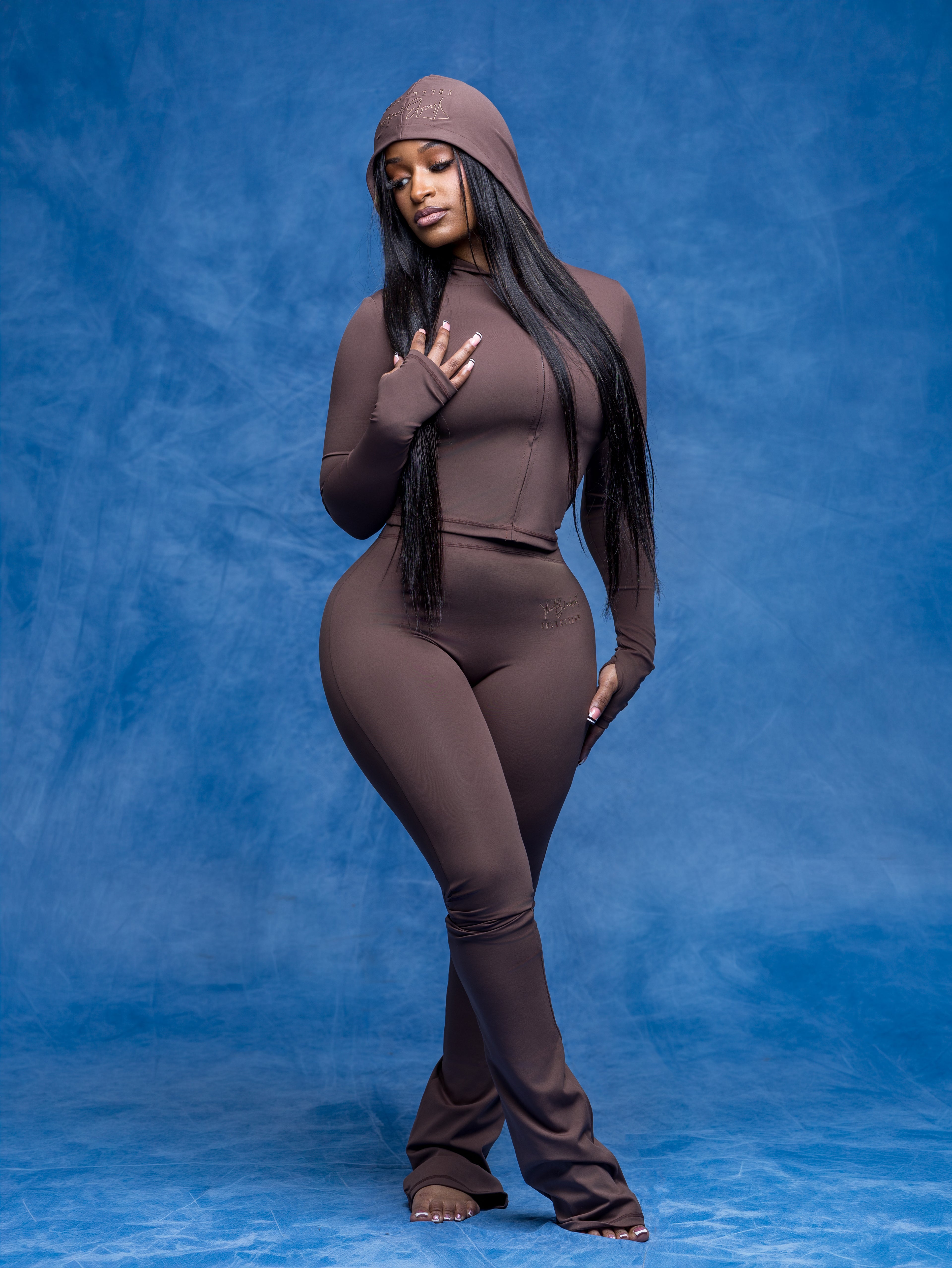 ZIP UP JACKET (CHOCOLATE BROWN)